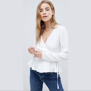 ASOS Design Wrap Top